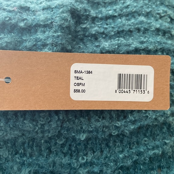 Steve Madden NWT teal poncho - Picture 3 of 9